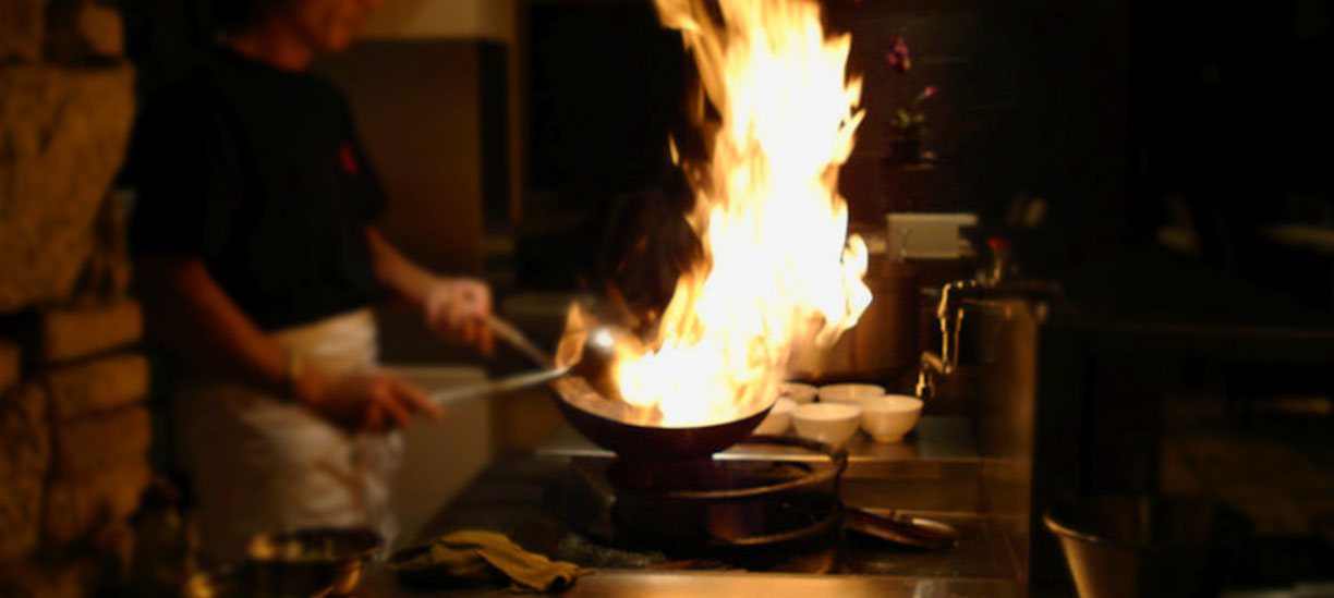 Les flammes du Wok